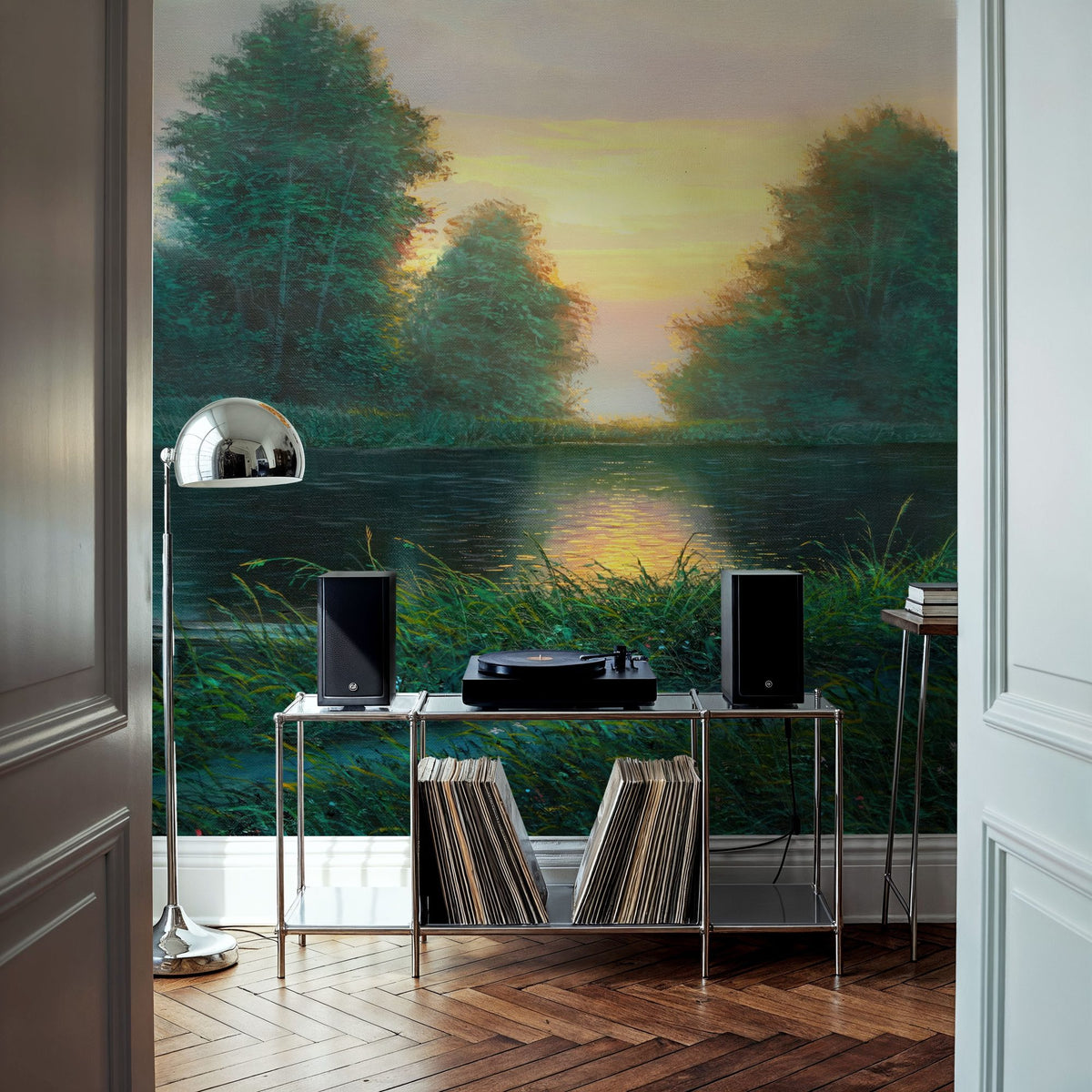 Riverside Twilight Mural Wallpaper - Edition 3 - room preview 02