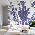 Parrots Jungle, Blue Mural Wallpaper - room preview 02