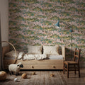 Orchard Reverie Pattern, Soft Pink Mural Wallpaper - room preview 02