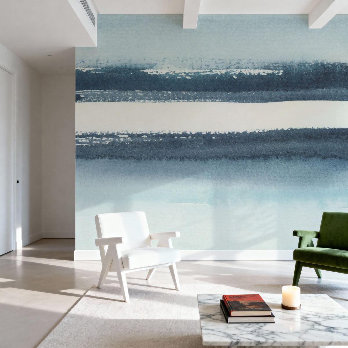 Midwinter Ice Mural Wallpaper - room preview 02