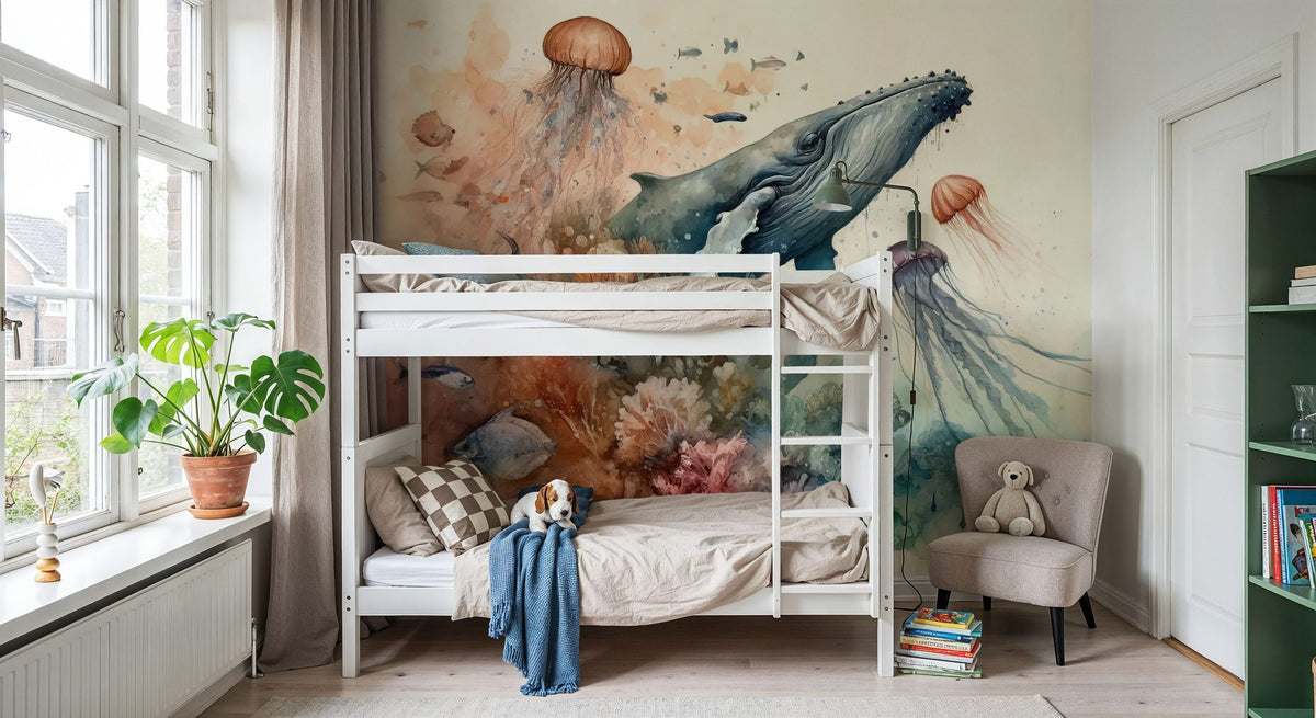 Ocean Whispers Mural Wallpaper - room preview 02