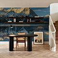 Kananaskis Lake Reflection Mural Wallpaper - room preview 02