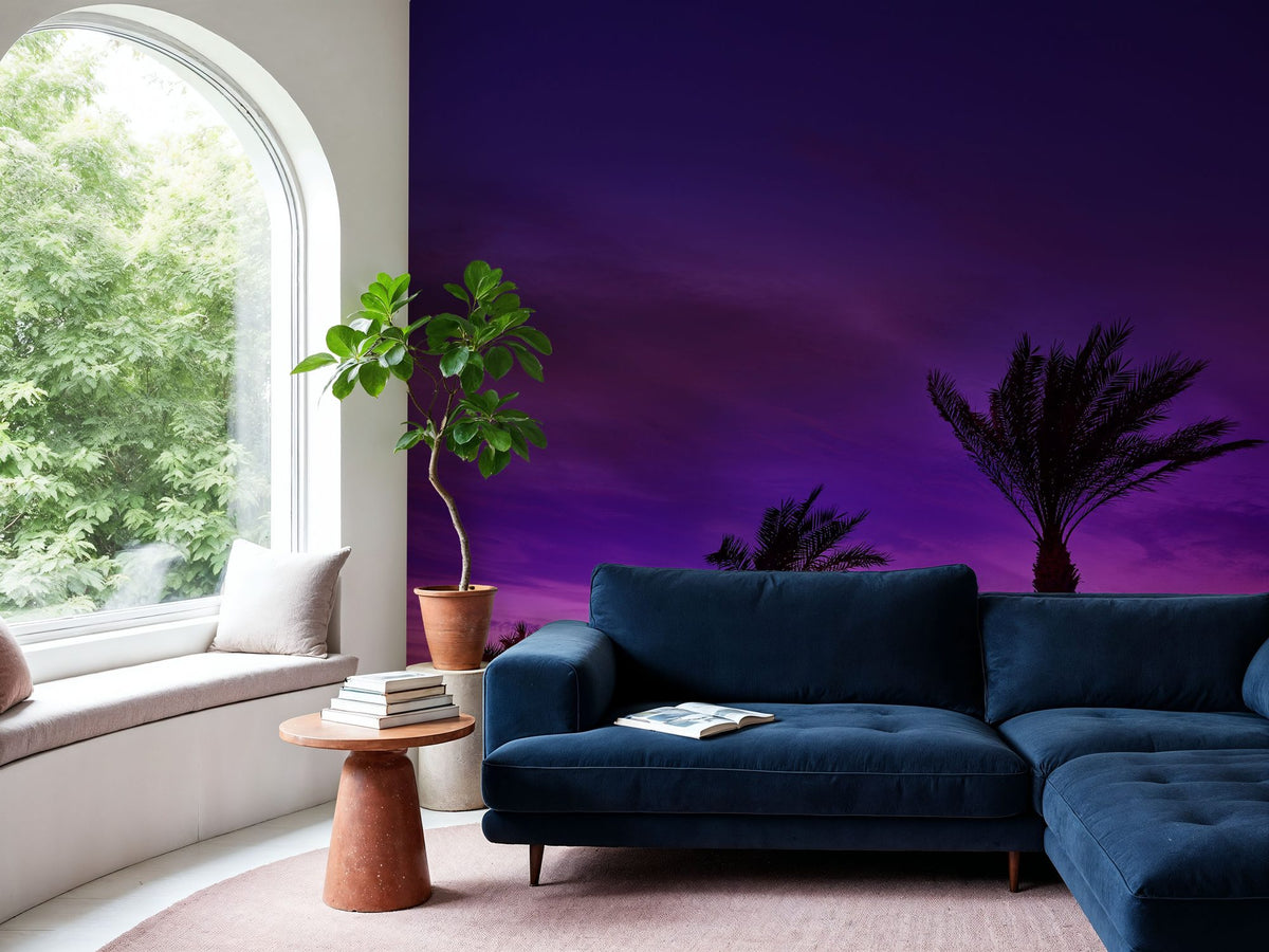 Retamar Palms Mural Wallpaper - room preview 02