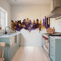 Naples Italy Skyline Purple & Gold Mural Wallpaper - room preview 02