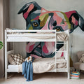 Abstract Pitbull Mural Wallpaper - room preview 02