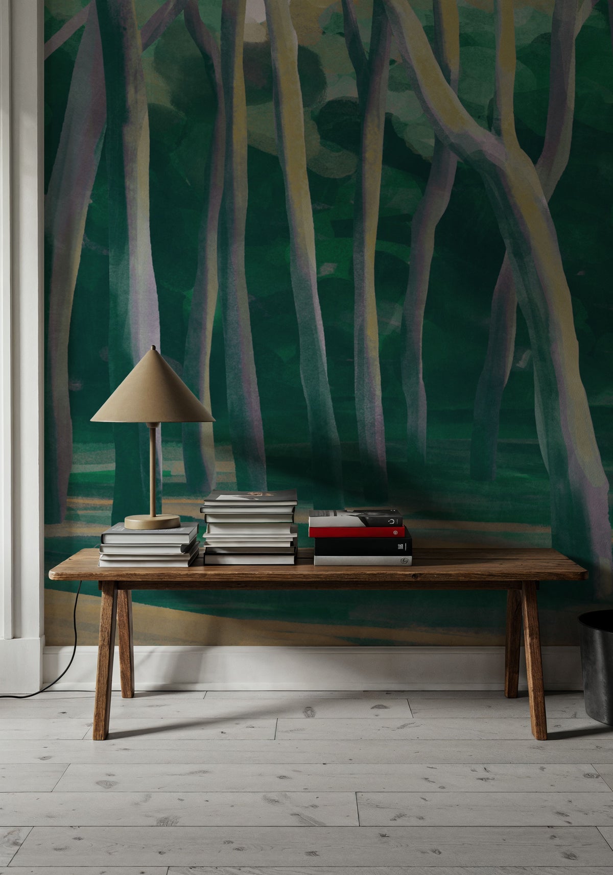 Dune Forest, Emerald Mural Wallpaper - room preview 02