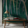 Dune Forest, Emerald Mural Wallpaper - room preview 02