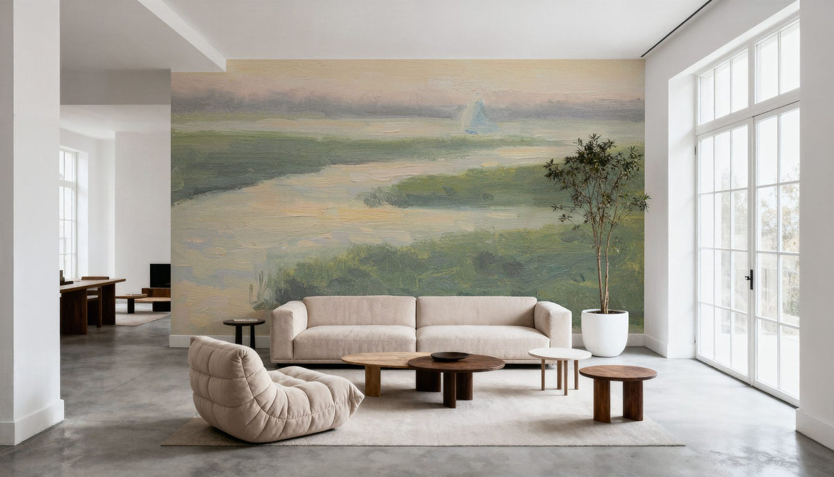 Sunset Sail Mural Wallpaper - room preview 02