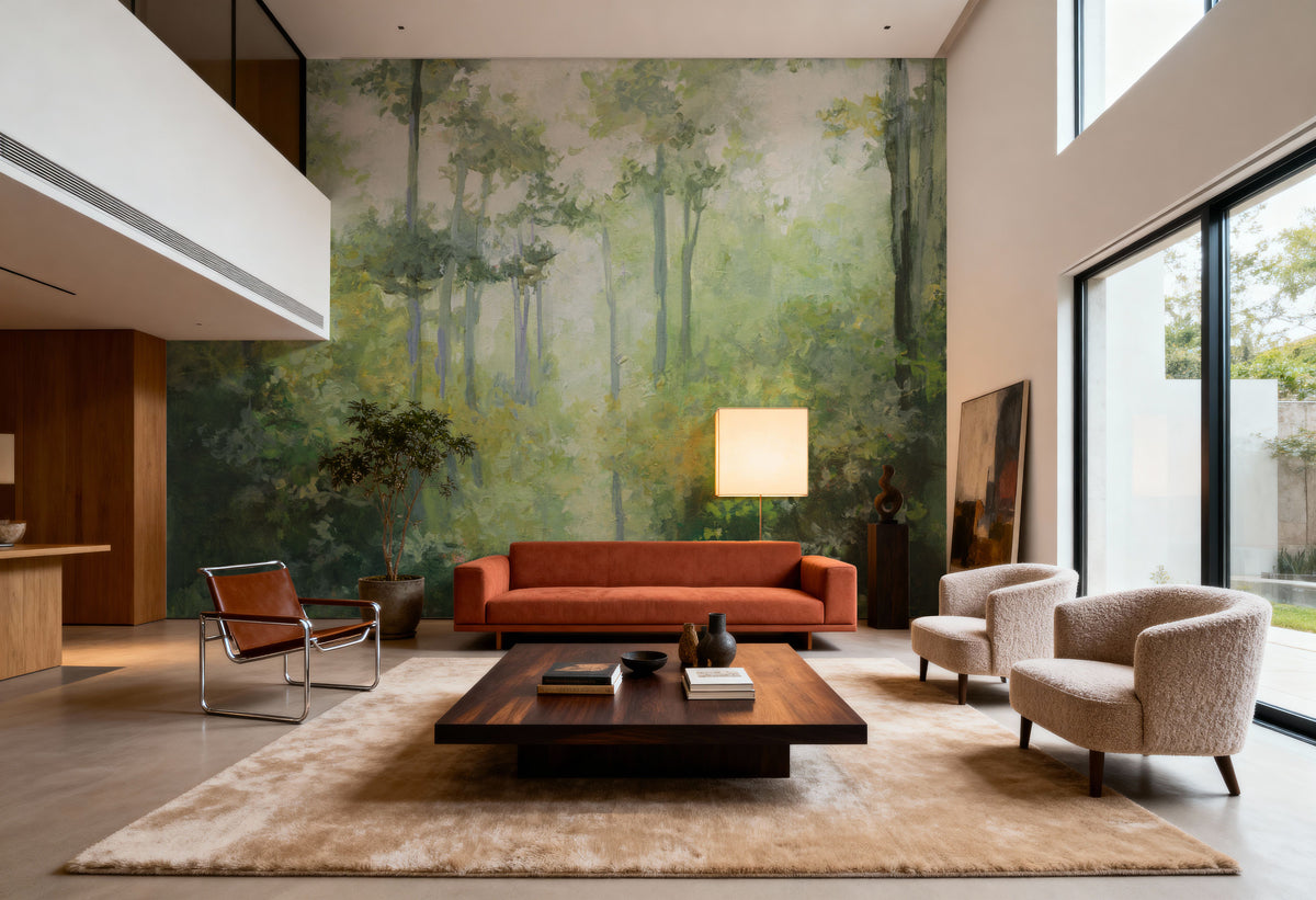 Forest Contemplation Mural Wallpaper - room preview 02