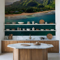 Na Pali Mountains Mural Wallpaper - room preview 02