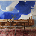Denim Cloud Mural Wallpaper - room preview 02