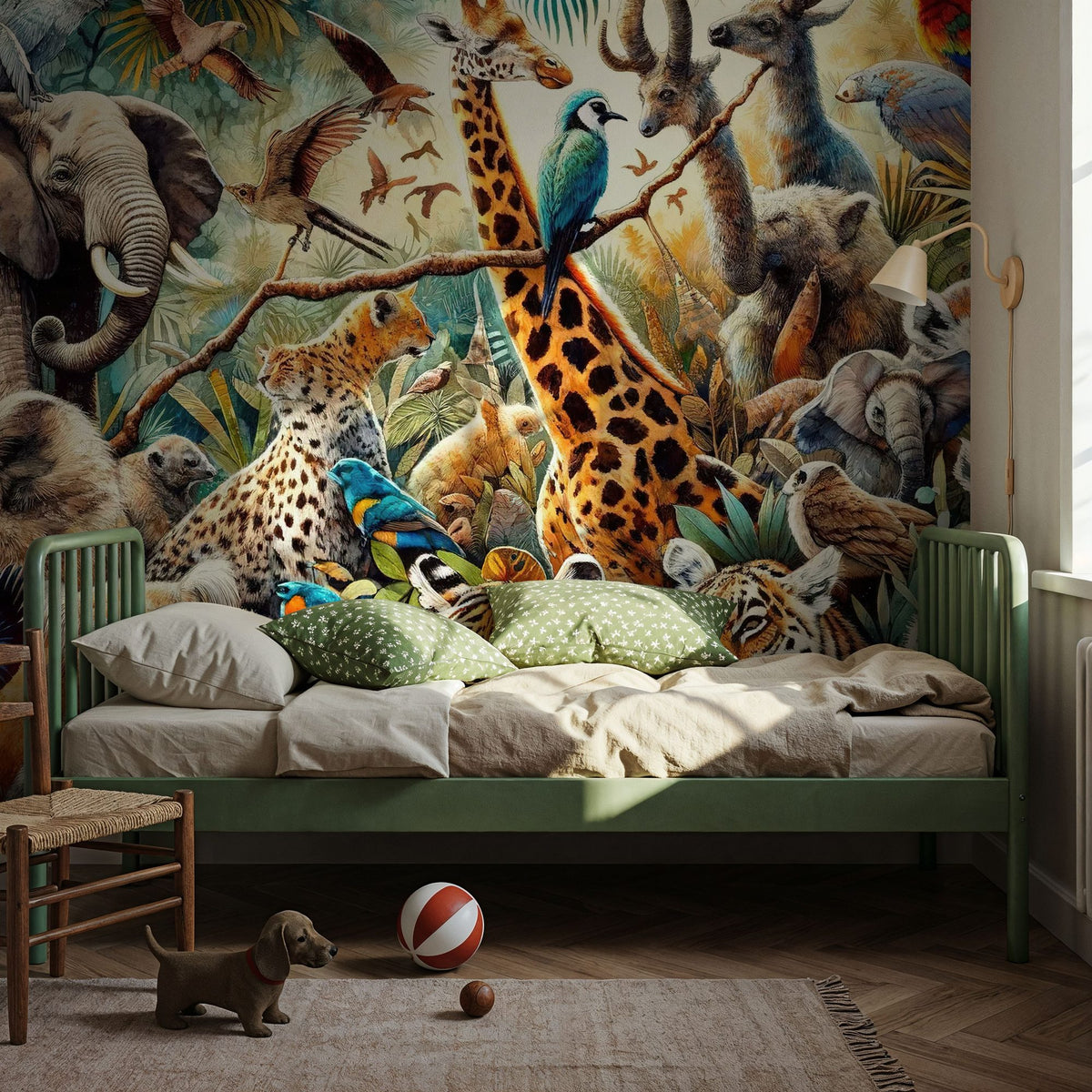 Jungle Symphony Mural Wallpaper - room preview 02