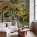 Cottage Sunflowers Mural Wallpaper - room preview 02