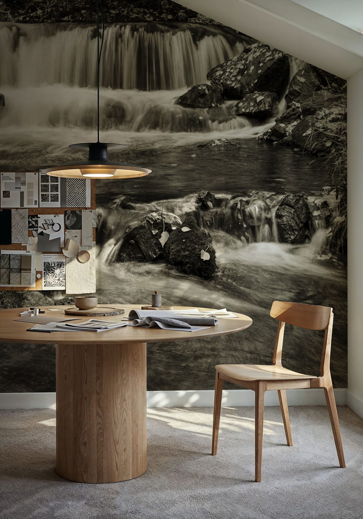 Canmore Creek Hidden Falls Mural Wallpaper - room preview 02
