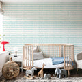 Coastal Leaning Turqouise Mural Wallpaper - room preview 02
