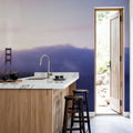 Misty Bridge Dawn Mural Wallpaper - room preview 02