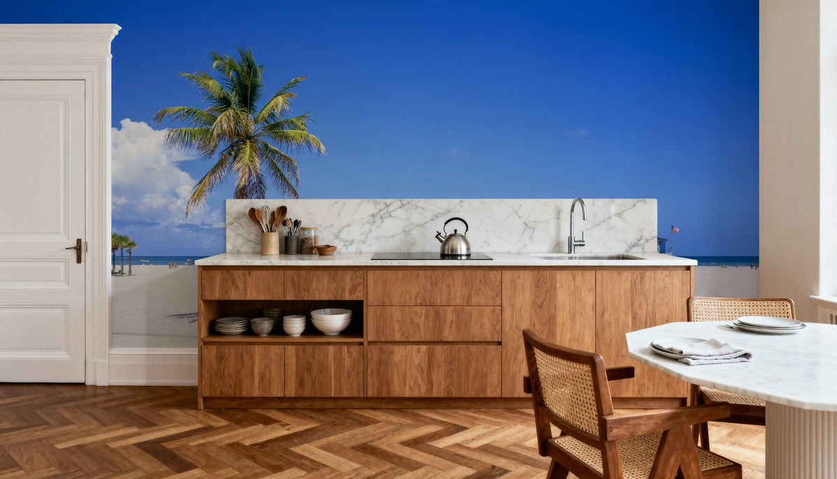 Palm Coast Paradise Mural Wallpaper - room preview 02