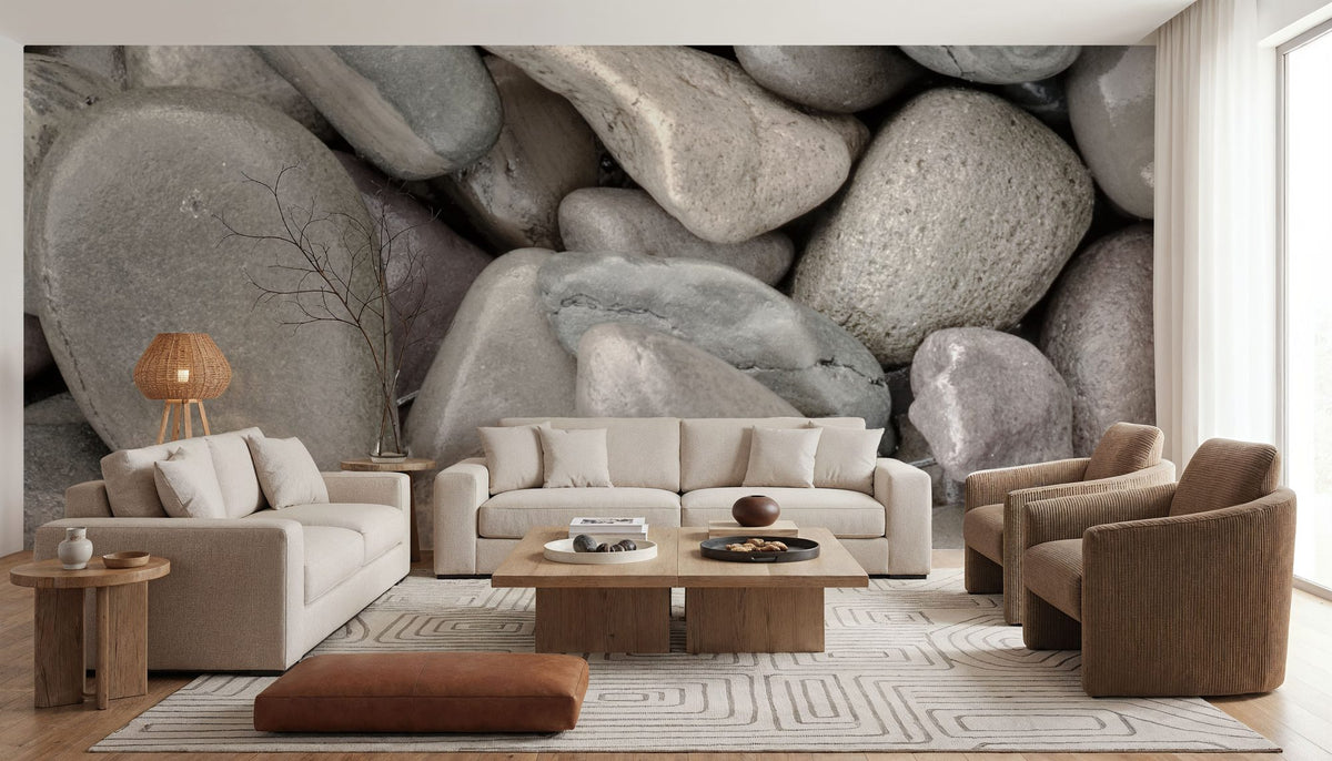 Lake Rocks Mural Wallpaper - room preview 02