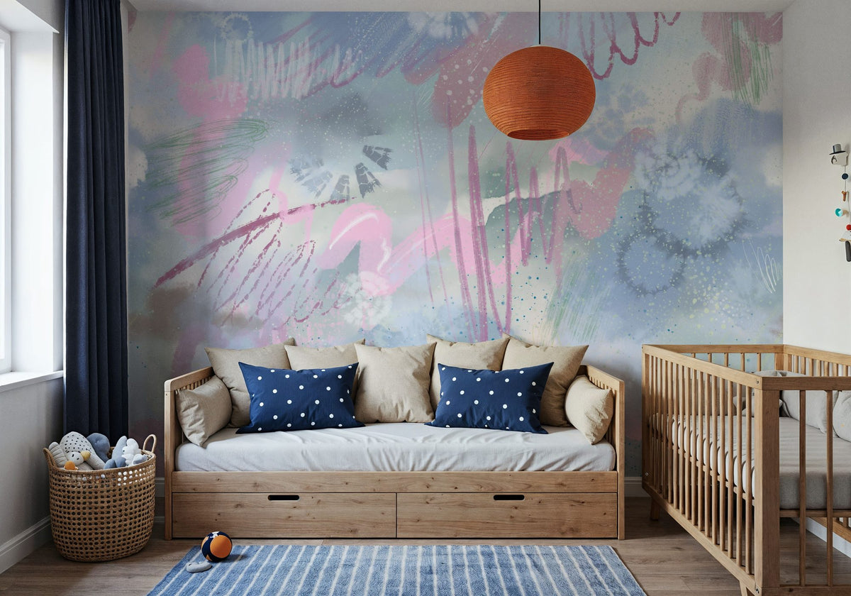 Set It Free, Sky Mural Wallpaper - Neutral Tone - room preview 02