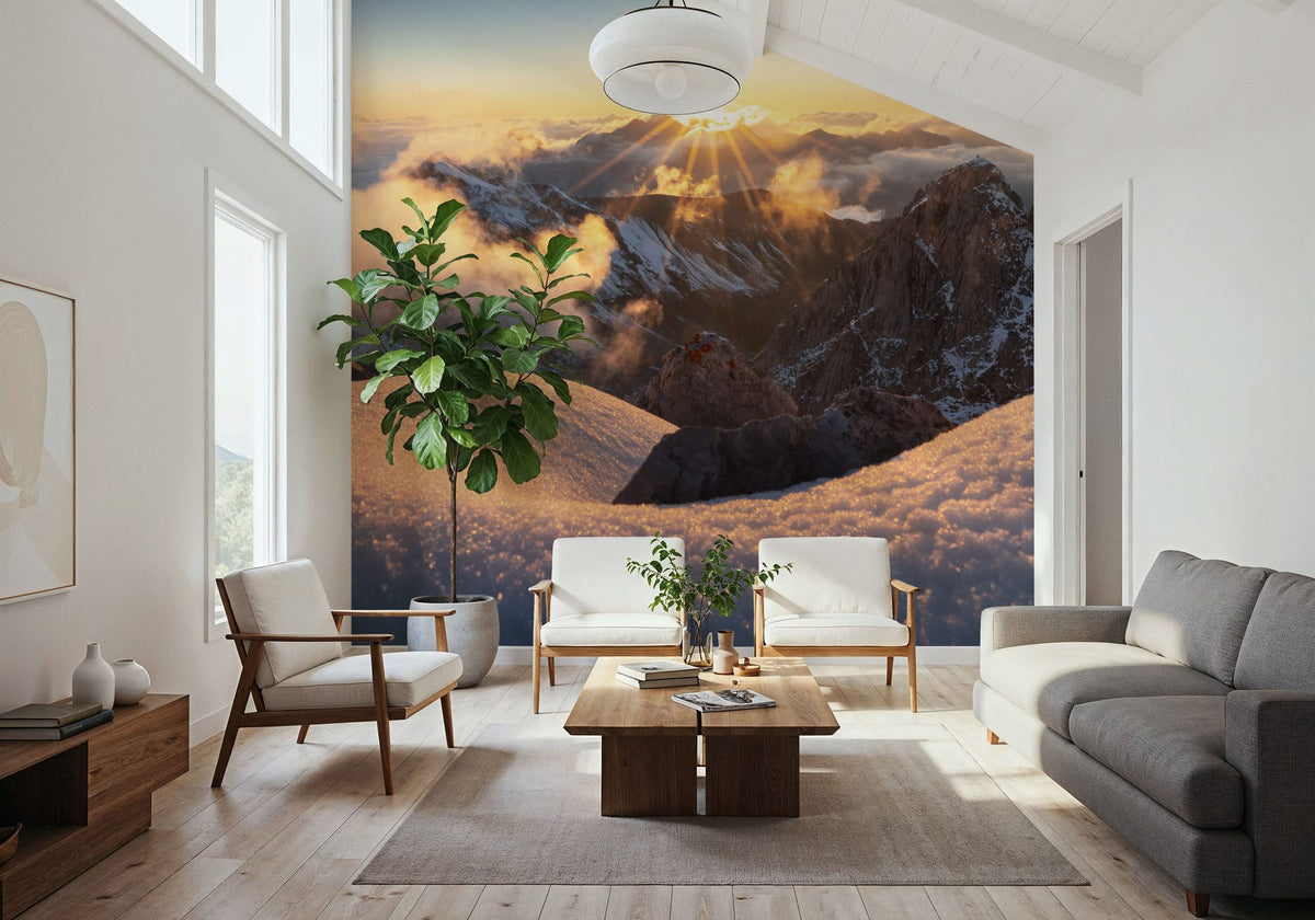 Valluga Sunset Mural Wallpaper - room preview 02