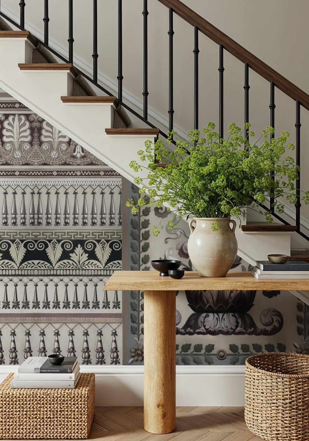 Flower Mountain, Brown Mural Wallpaper - room preview 02