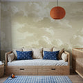 Intaglio Clouds, Sand Mural Wallpaper - room preview 02