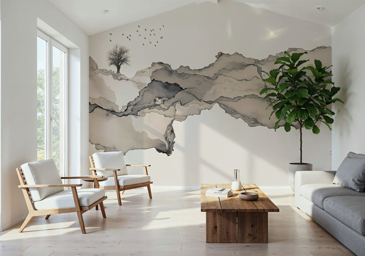 Serene Crossing Mural Wallpaper - room preview 02