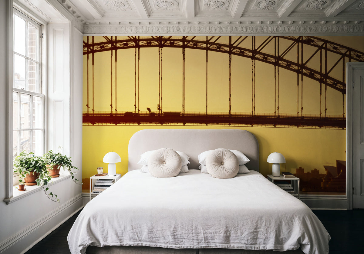 Golden Crossing Mural Wallpaper - room preview 02