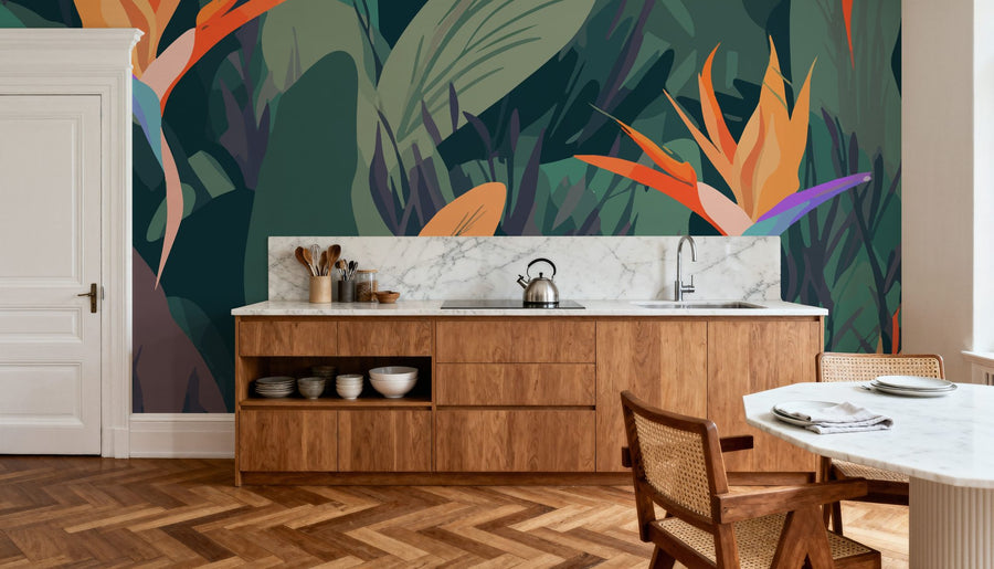 Floral Wallpaper Mural – Flower Wallpaper – Hawaii Blossom