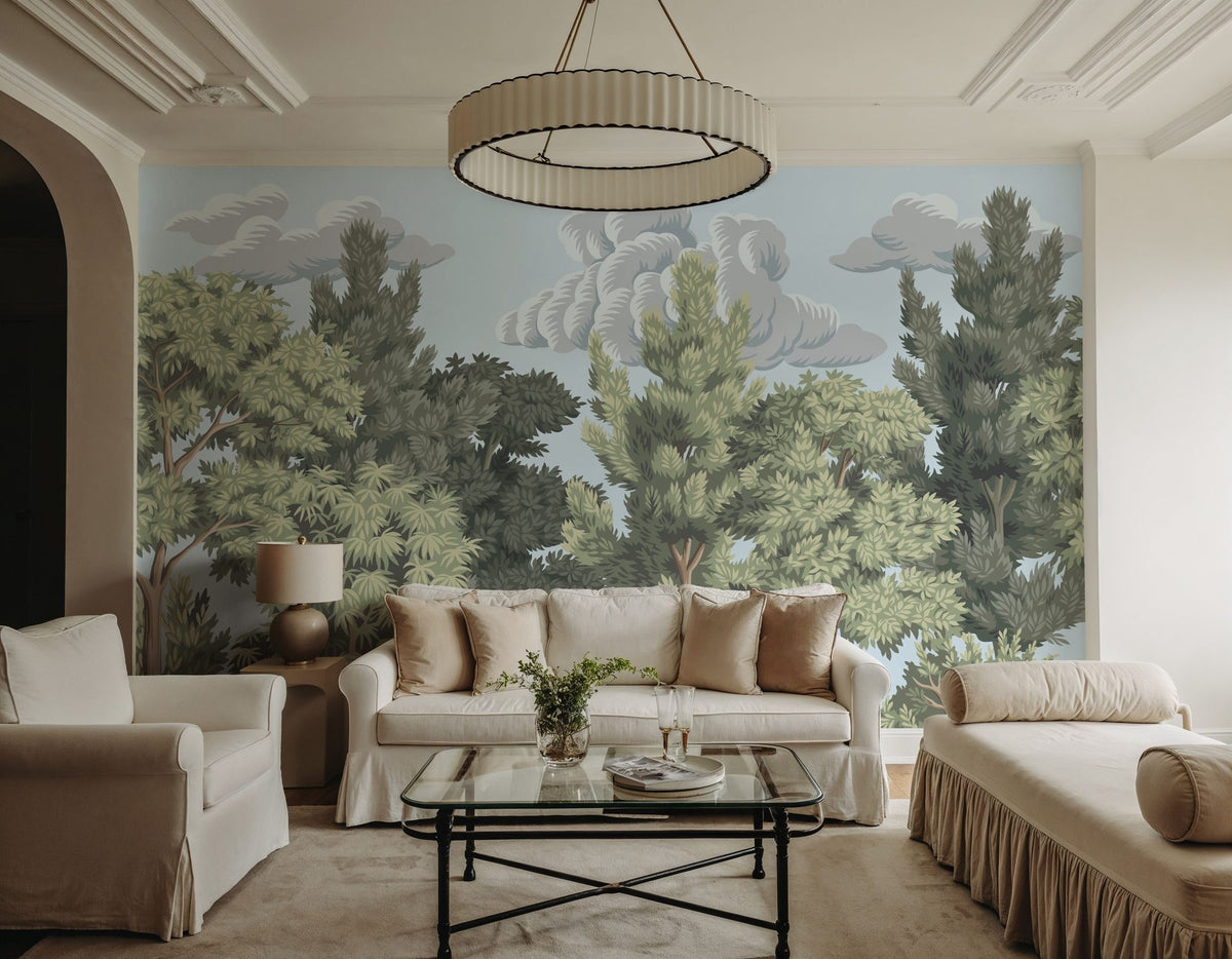Incoming Cloudy Weather Mural Wallpaper - room preview 02
