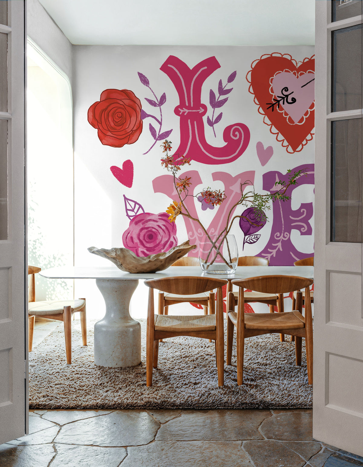 Love You IV Mural Wallpaper - room preview 02