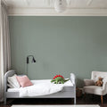 Tailor's Pin Stripe, Sage Mural Wallpaper - room preview 02