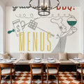 Retro Food Grab Some BBQ Mural Wallpaper - room preview 02
