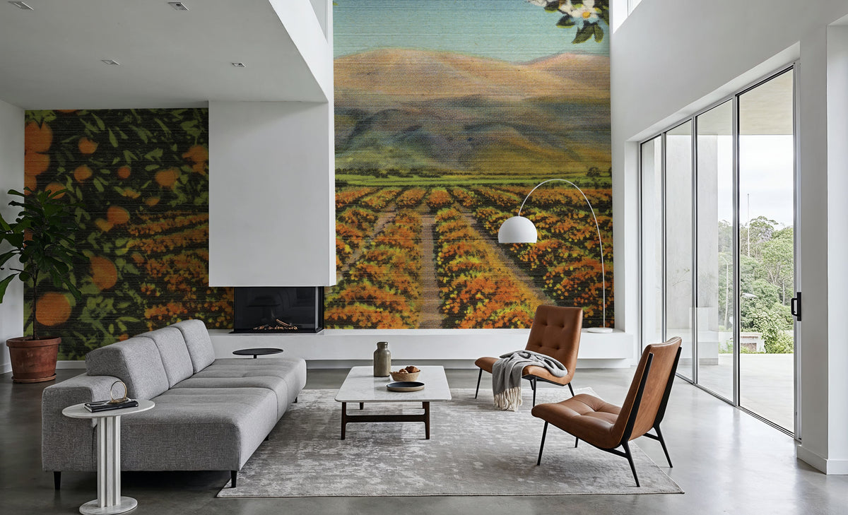 Greetings From Oranges Mural Wallpaper - room preview 02
