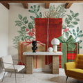 Classic Christmas Mural Wallpaper - room preview 02