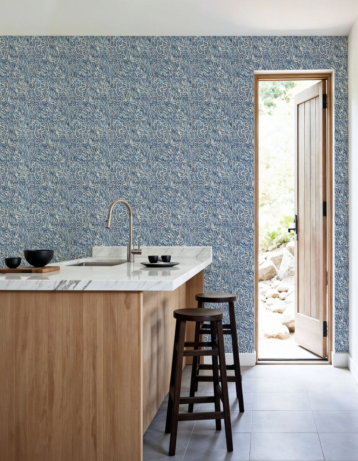Cortex Ocean Mural Wallpaper - room preview 02