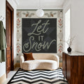 Quilted Christmas II Mural Wallpaper - Neutral Tone - room preview 02