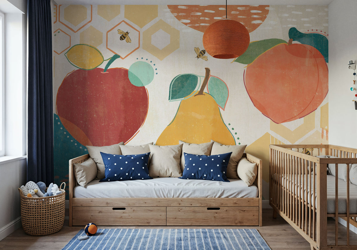 Crazy About Fruit Mural Wallpaper - room preview 02