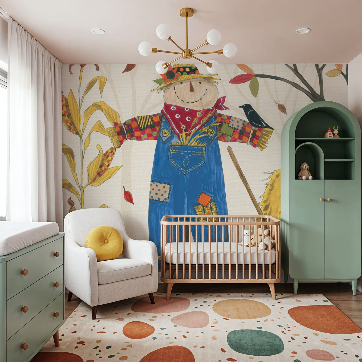 Woodland Harvest III Mural Wallpaper - room preview 02
