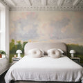 Pastel Clouds Over the Water Mural Wallpaper - room preview 02