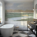 Peaceful Stream Sage Mural Wallpaper - room preview 02