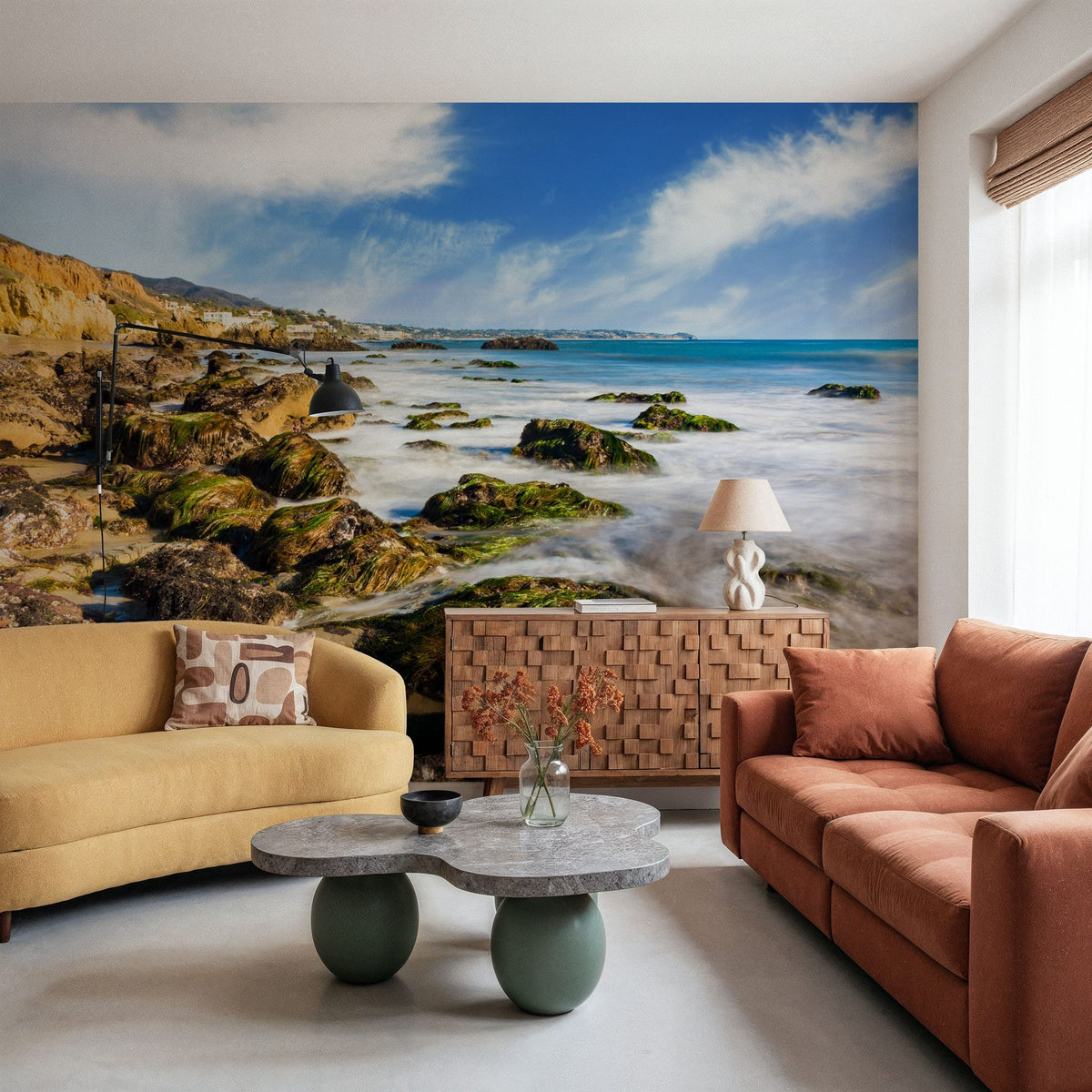El Matador Beach Mural Wallpaper - room preview 02