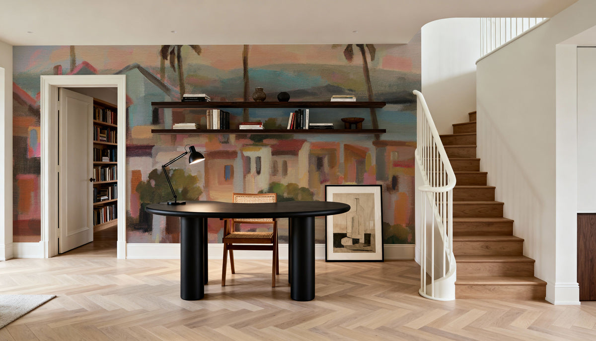 California Sunrise Street Mural Wallpaper - room preview 02