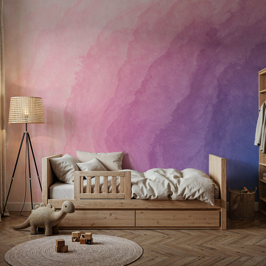 Ombre Wallpaper Mural – Gradient Wall Mural – Twilight Flow