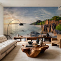 Sunset Beach Mural Wallpaper - room preview 02