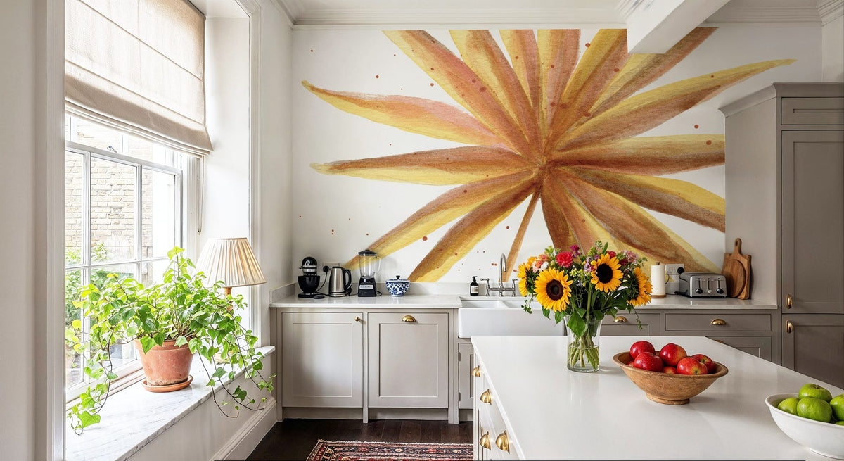 Palm Splashes I Mural Wallpaper - room preview 02