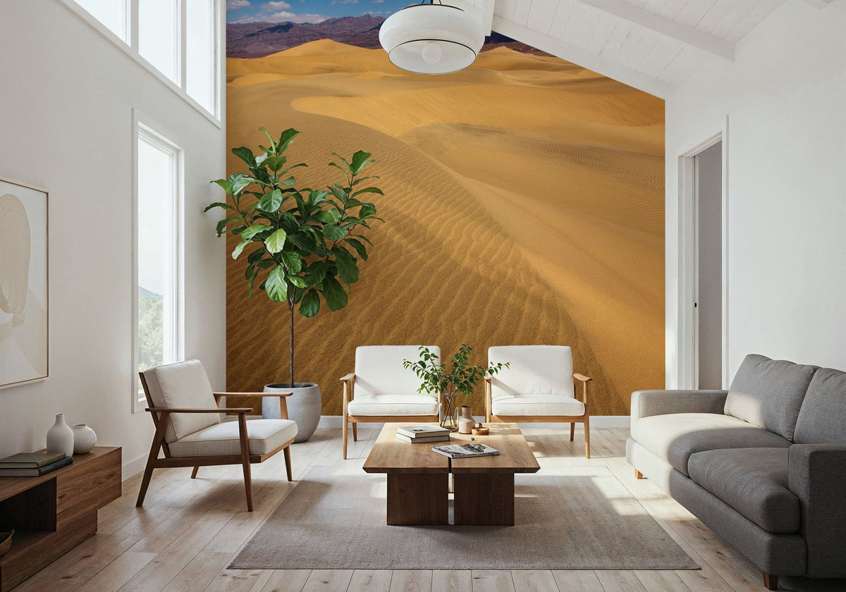 Mesquite Dunes Desert in Death Valley Mural Wallpaper - room preview 02