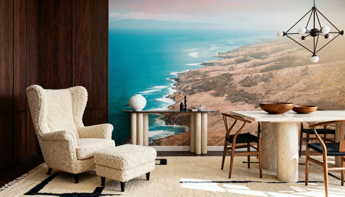 Hawaiian Shoreline Mural Wallpaper - room preview 02