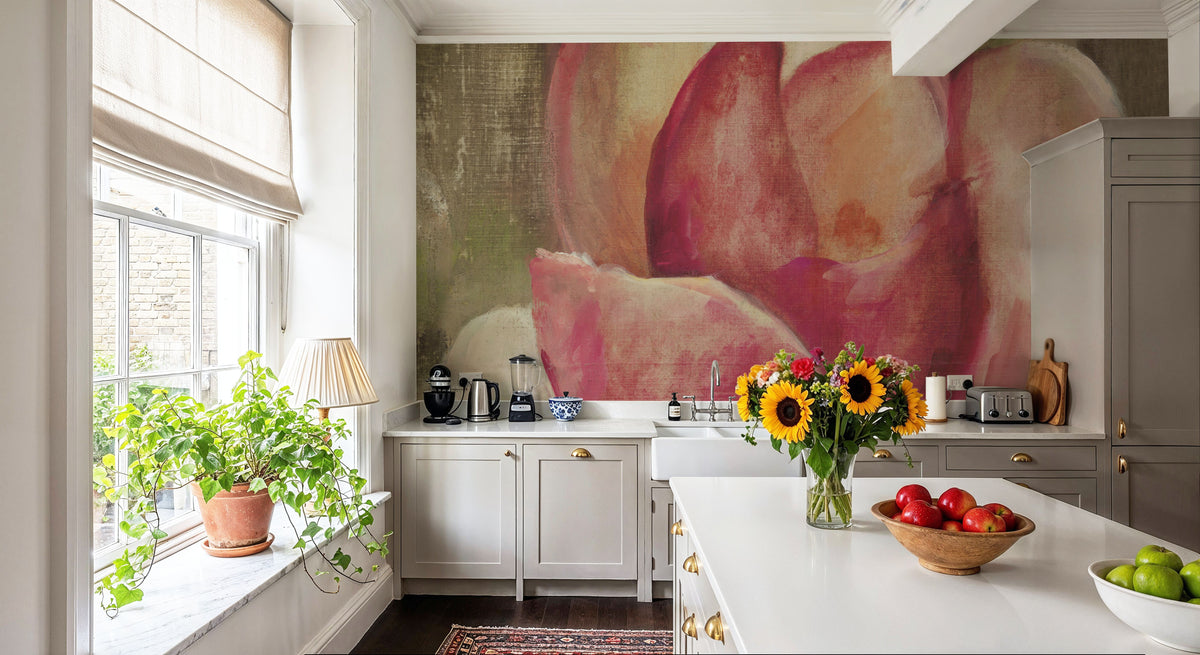 Pink Blossom Mural Wallpaper - room preview 02