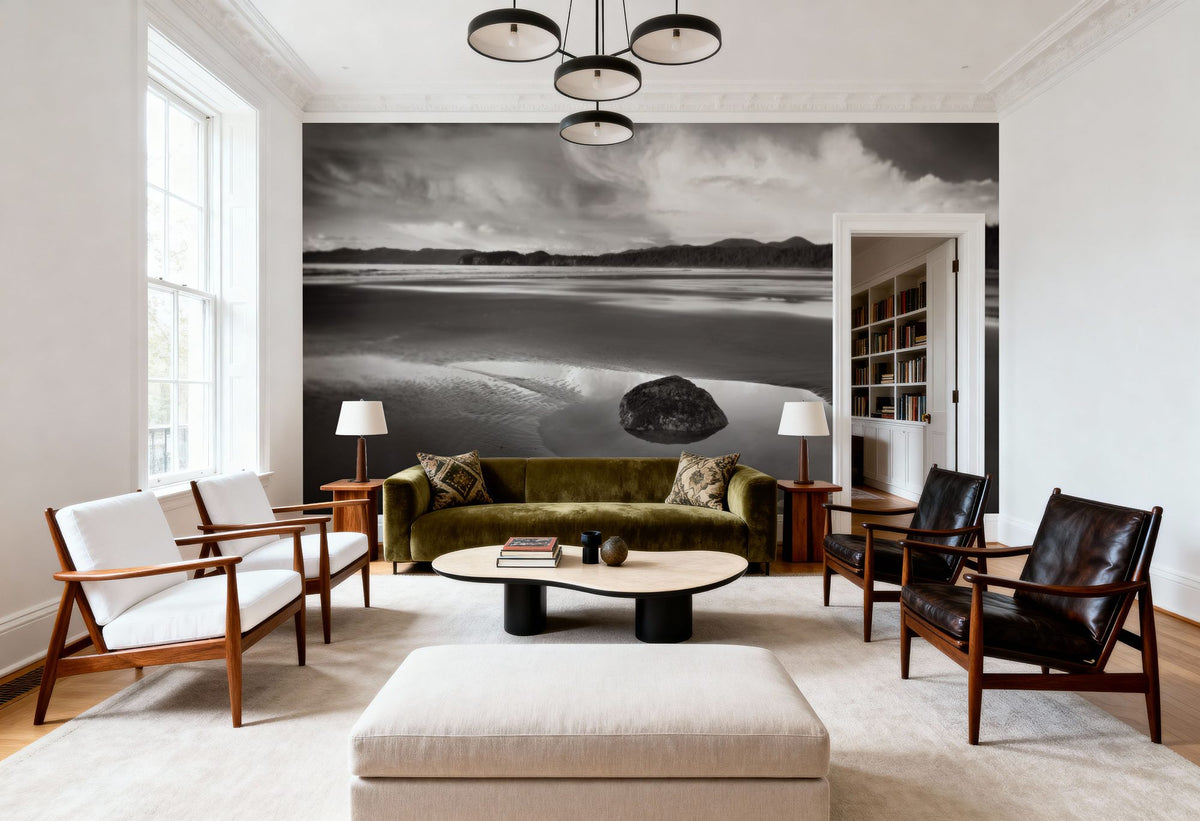 Clearing Storm on Washington Coast III Mural Wallpaper - room preview 02